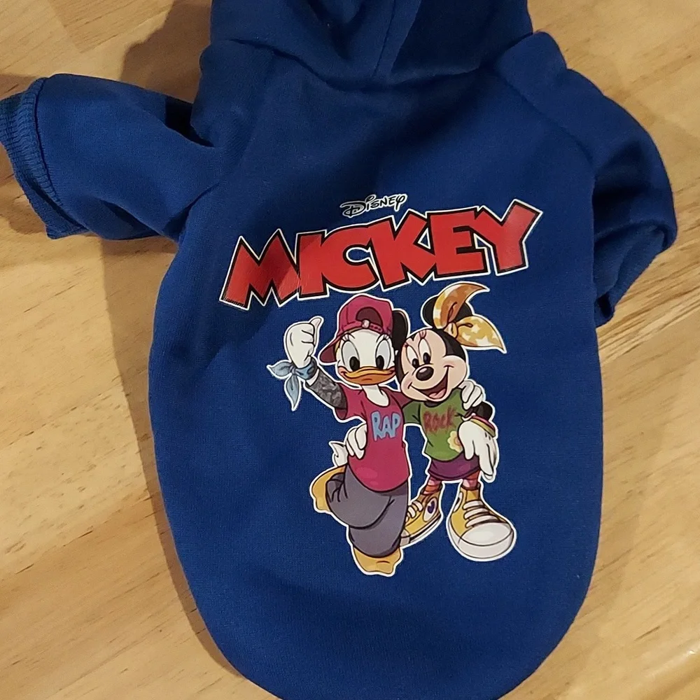 Pull-over‎ Blue Pet Hoodie Minnie and Daisy
